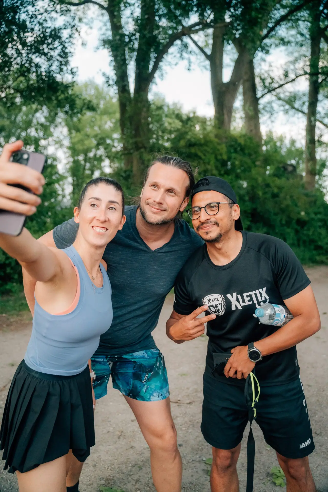 Selfie beim Lauf