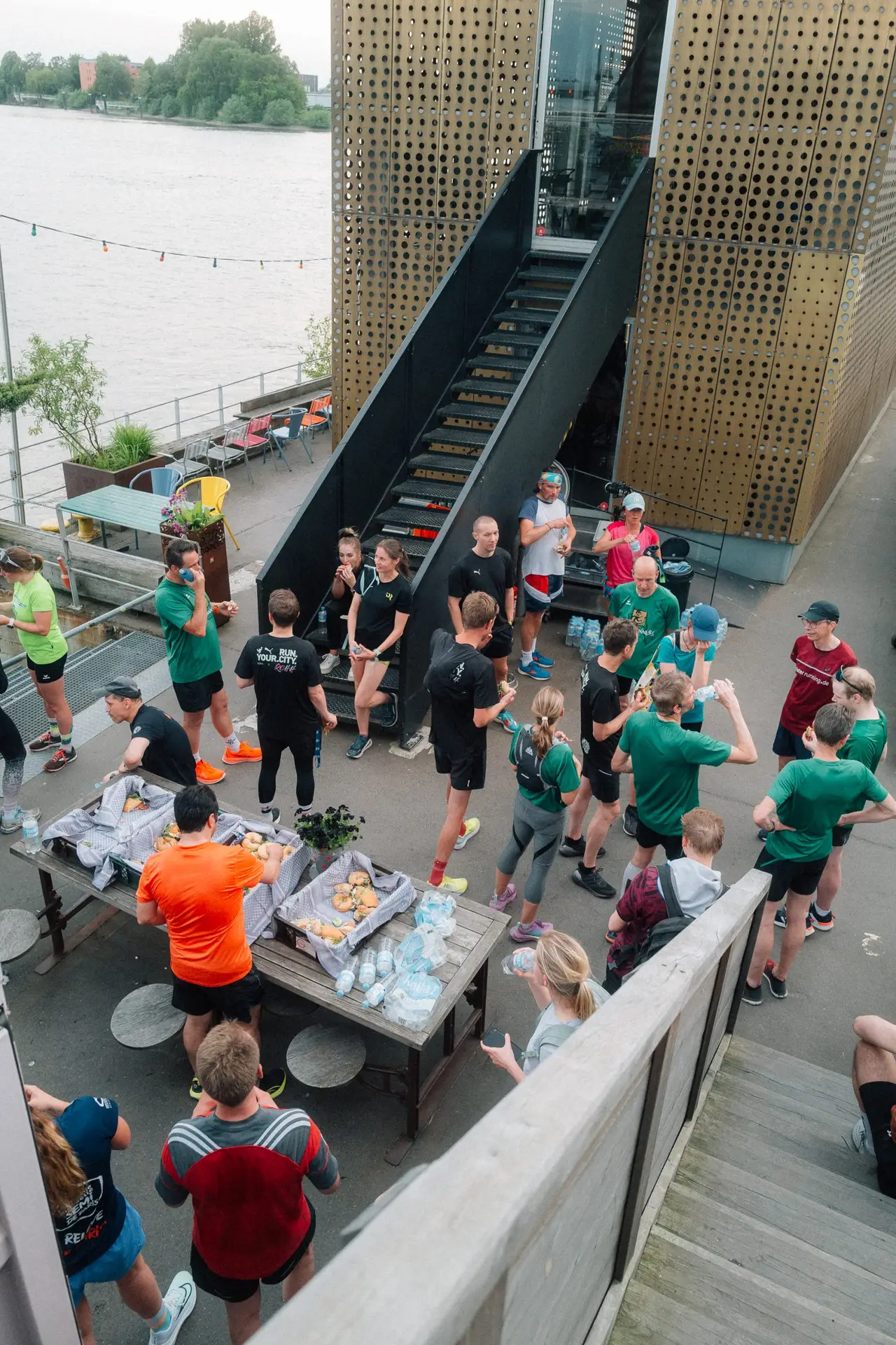 Mit Essen und Trinken gestärkt für das Sport-Event